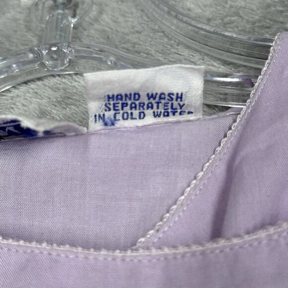 Chains of Buffalo Shirt Womens Small Purple Floral Embroidery Fairy Peasant Boho - Picture 6 of 7